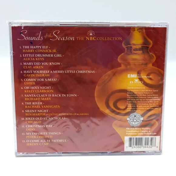 Sounds of the Season NBC Collection Music CD Connick Clarkson Keys DeGraw Usher - Picture 2 of 3